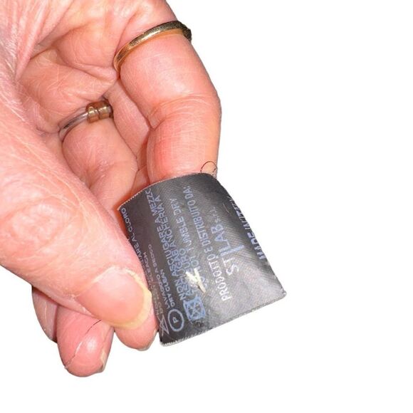 Designer made in Italy leather trimmed long coat size S - Picture 4 of 13